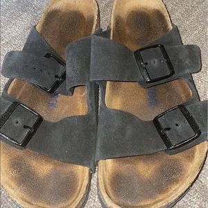 Birkenstock Arizona soft bed suede leather